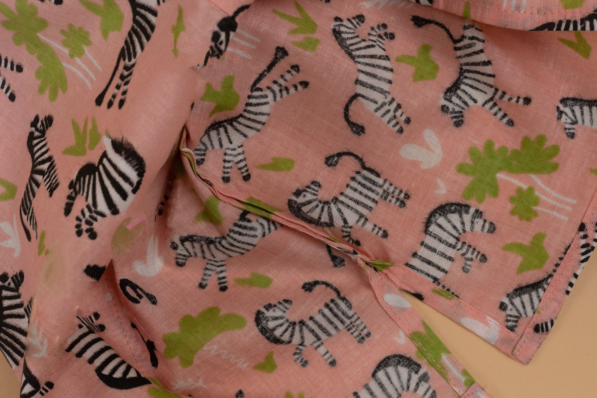 Zebra Print Kurta Pyjama - Boys