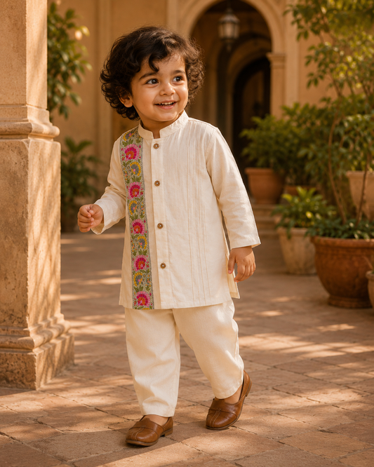 Khadi Kurta Pyjama - Boys