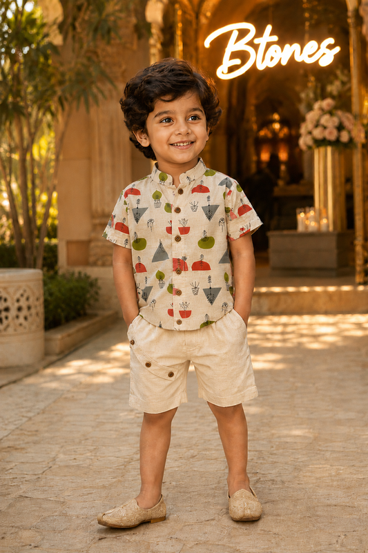 Abstract Print Co-ord Set - Boys