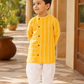 Mustard Kantha Kurta Pyjama - Boys