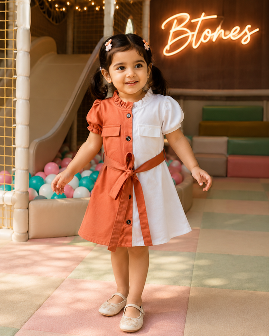 Color Block Dress - Girls