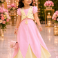 Dual Tone Embellished Lehenga Choli - Girls