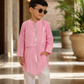 Pink Lurex Kurta Pyjama - Boys