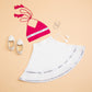 Pink & White Lehenga Choli - Girls