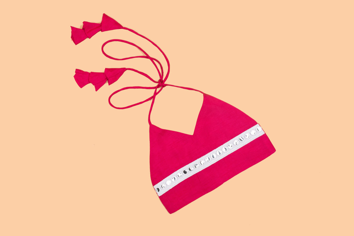 Pink & White Lehenga Choli - Girls