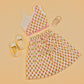 Cream Floral Printed Lehenga Choli - Girls