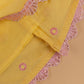 Yellow Mirror Work Kurti & Tulip Pant - Girls