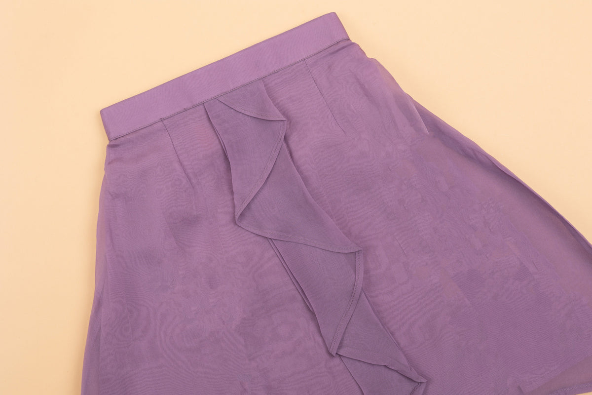 Mauve Embellished Lehenga Choli - Girls