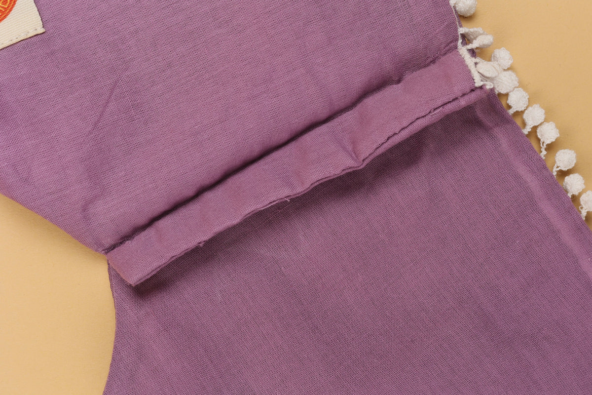 Mauve Embellished Lehenga Choli - Girls
