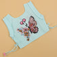 Blue Embroidered Lehenga Choli - Girls