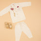 Cream Embroidered Kurta Pyjama - Boys
