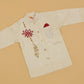Cream Embroidered Kurta Pyjama - Boys