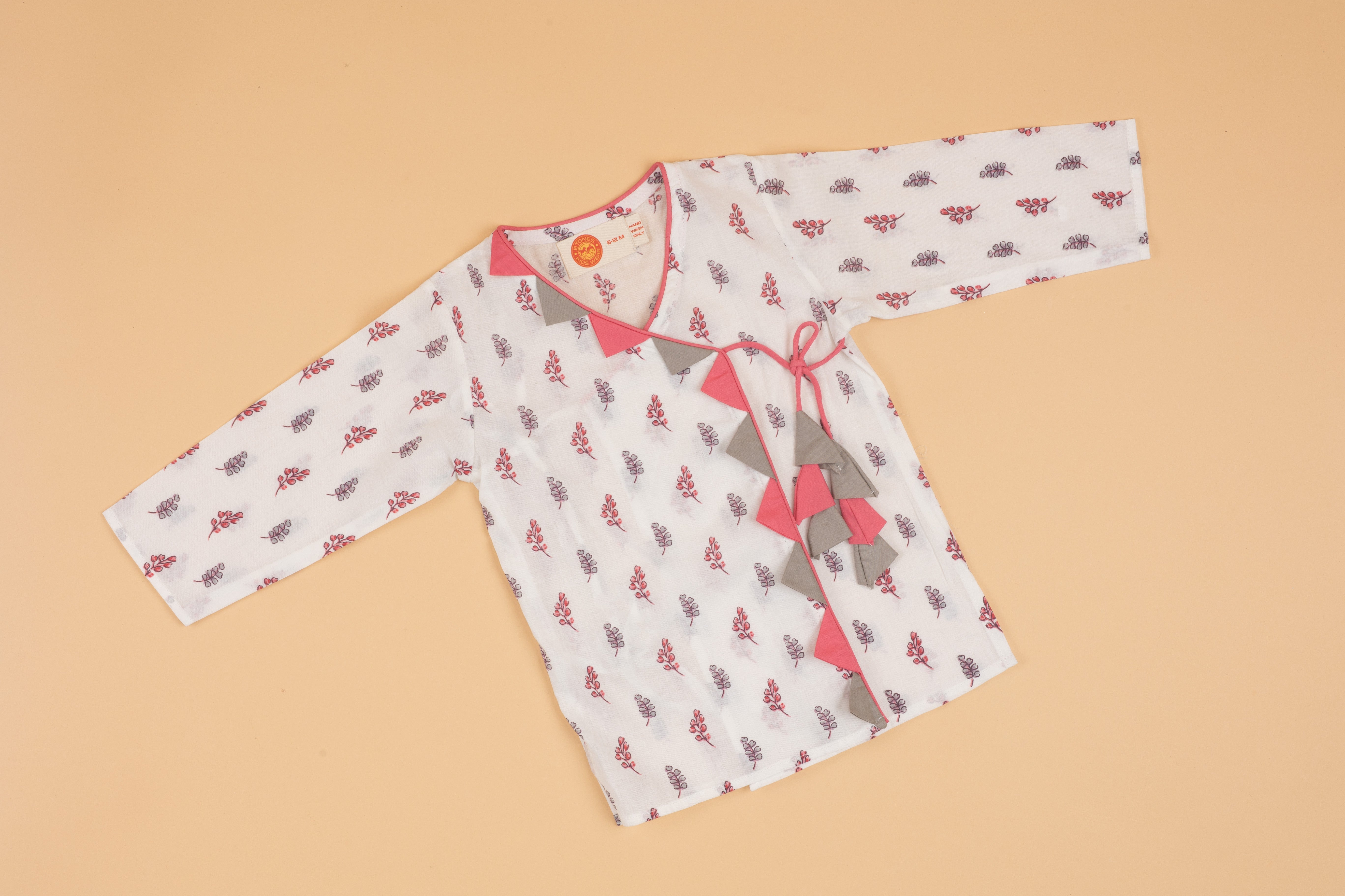 White Printed Kurta Dhoti - Boys