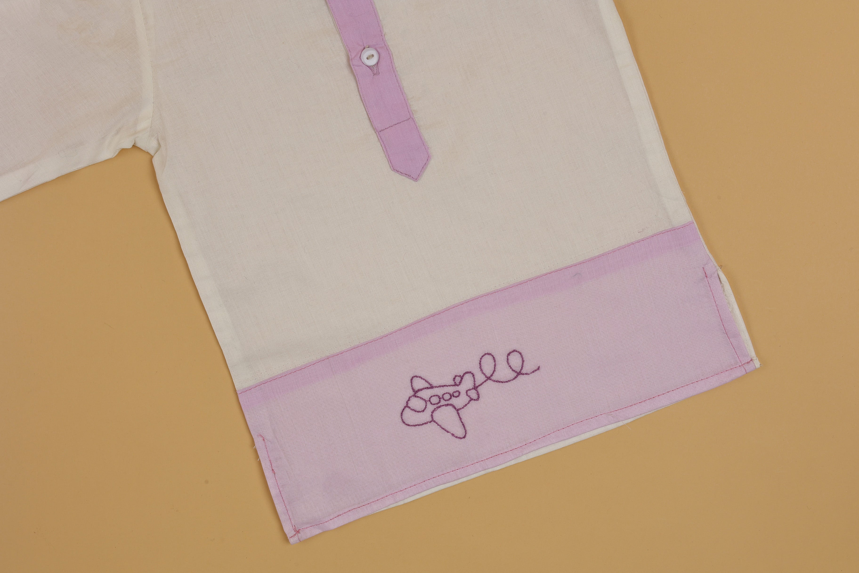 Dual Tone Embroidered Kurta Pyjama - Boys