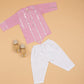 Pink Lurex Kurta Pyjama - Boys