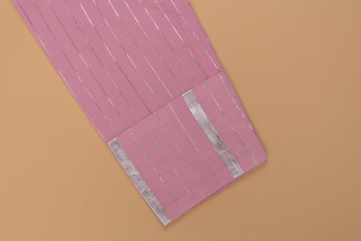 Pink Lurex Kurta Pyjama - Boys
