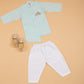 Blue Embellished Kurta Pyjama - Boys