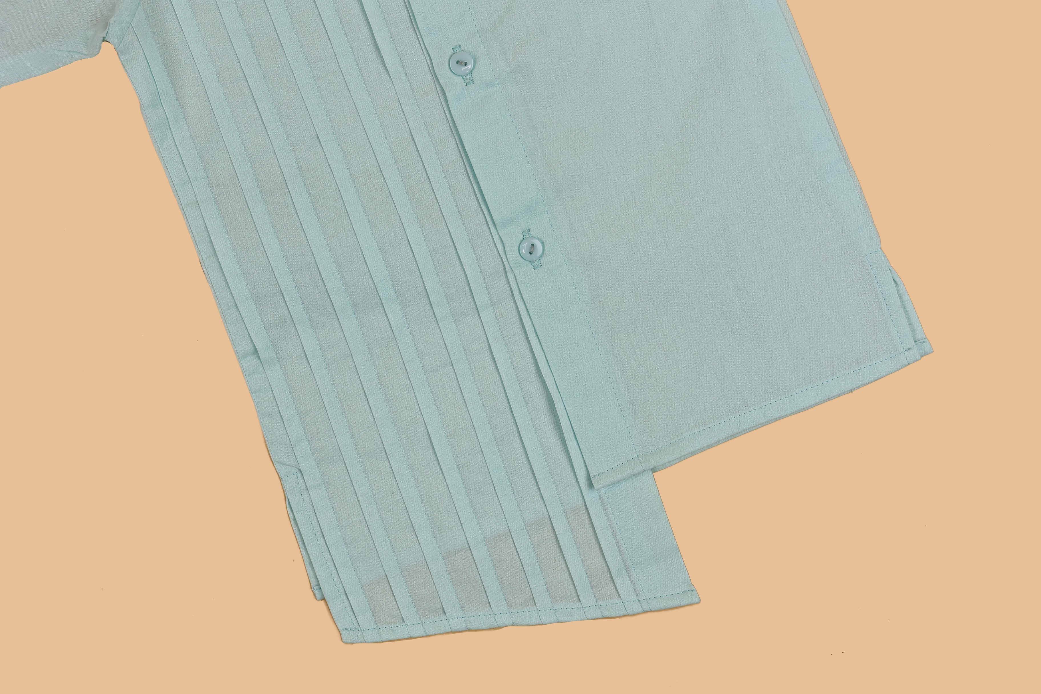 Blue Embellished Kurta Pyjama - Boys