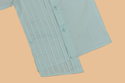 Blue Embellished Kurta Pyjama - Boys