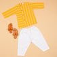 Mustard Kantha Kurta Pyjama - Boys