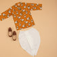 Sheep Printed Kurta Dhoti - Boys