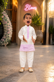 Dual Tone Embroidered Kurta Pyjama - Boys