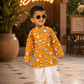 Sheep Printed Kurta Dhoti - Boys