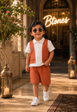 Rust Jacket Style Co-ord Set - Boys