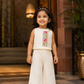 High Neck Khadi Crop Top & Pant - Girls