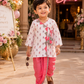 White Printed Kurta Dhoti - Boys
